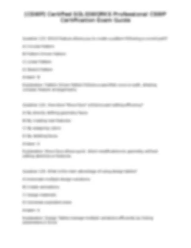 [CSWP] Certified SOLIDWORKS Professional CSWP Certification Exam Guide ...