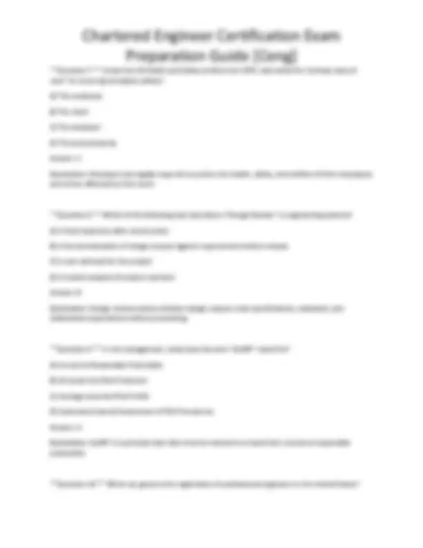 Chartered Engineer Certification Exam Preparation Guide [Ceng] | Exams ...