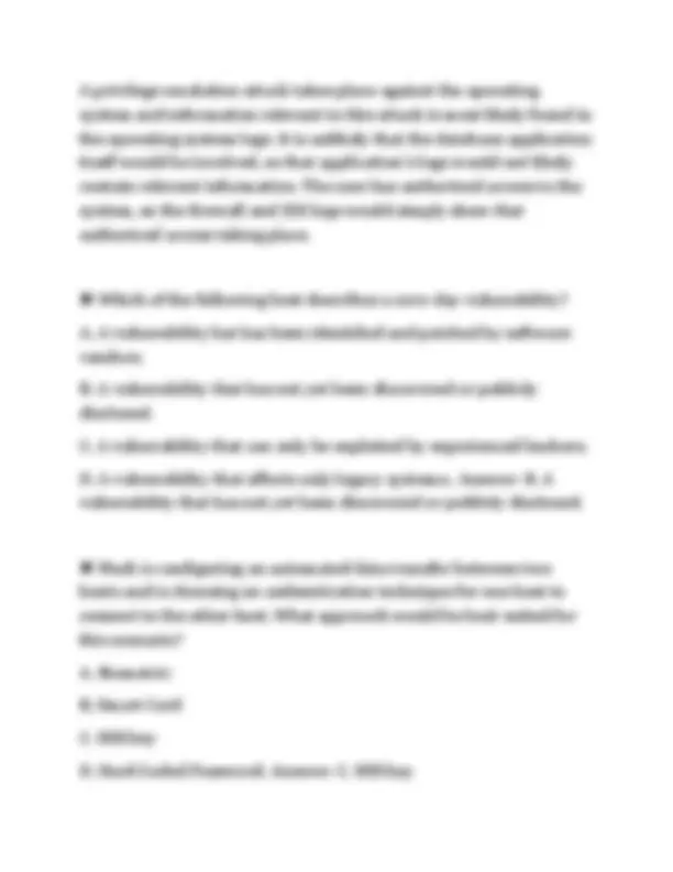 CYBER SECURITY CERT TEST FINAL SCRIPT 2026 COMPLETE SOLUTION SET ...