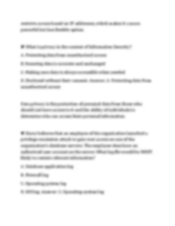 CYBER SECURITY CERT TEST FINAL SCRIPT 2026 COMPLETE SOLUTION SET ...