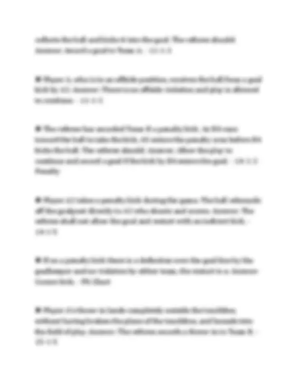 NFHS SOCCER OFFICIATING RULES 3 COMPREHENSIVE SCRIPT 2026 QUESTIONS AND ...