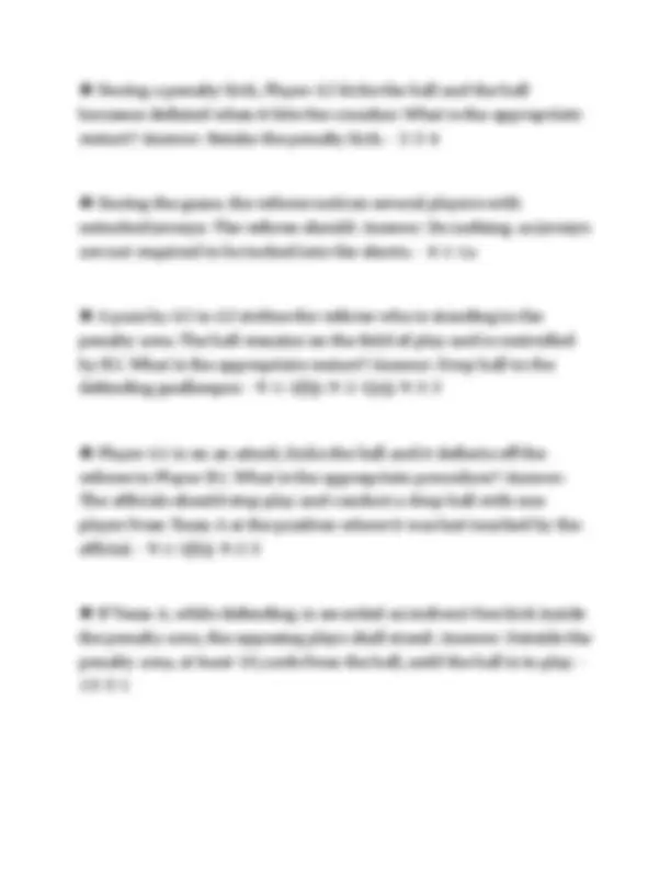 NFHS SOCCER OFFICIATING RULES 3 COMPREHENSIVE SCRIPT 2026 QUESTIONS AND ...