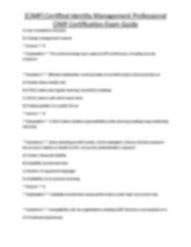 [CIMP] Certified Identity Management Professional CIMP Certification ...
