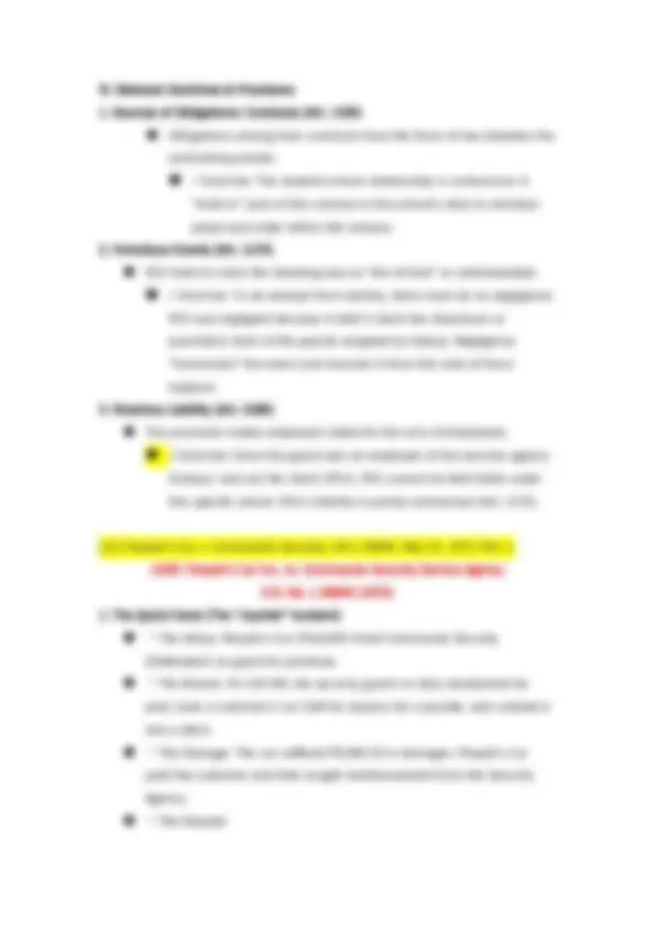 Detailed case summaries and legal principles for Obligations and ...
