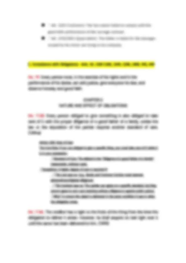 Detailed case summaries and legal principles for Obligations and ...