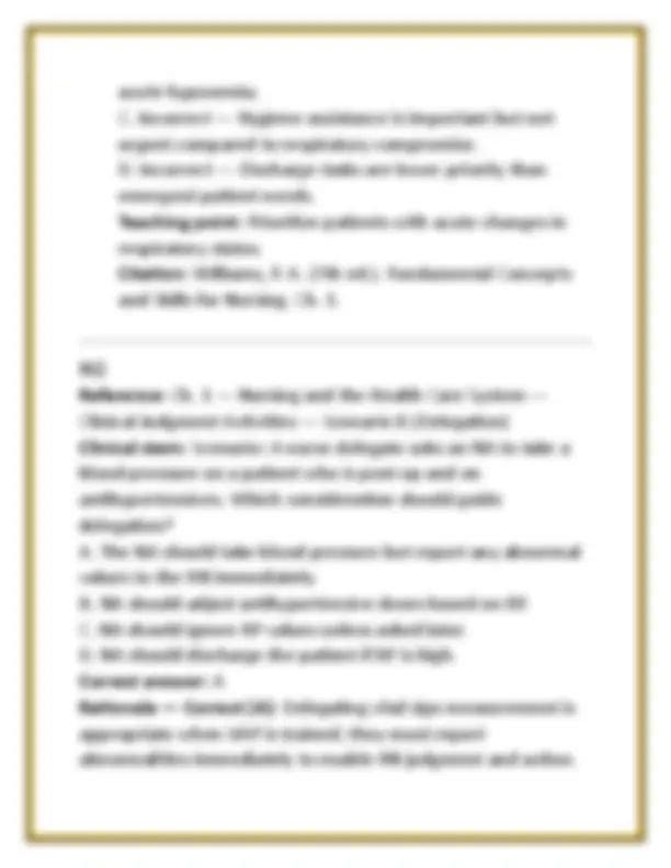 Of Nursing Test Bank 2026 Patricia Williams 7th Ed