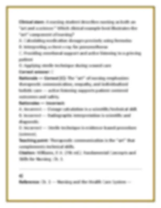 Of Nursing Test Bank 2026 Patricia Williams 7th Ed