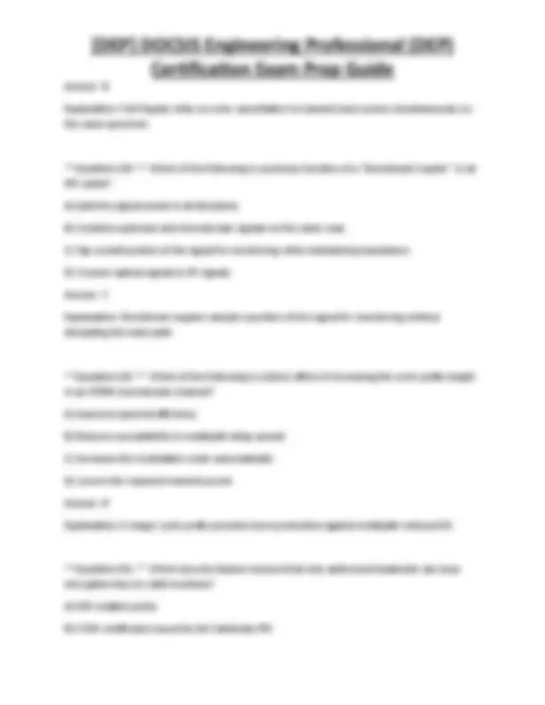 [DEP] DOCSIS Engineering Professional (DEP) Certification Exam Prep ...