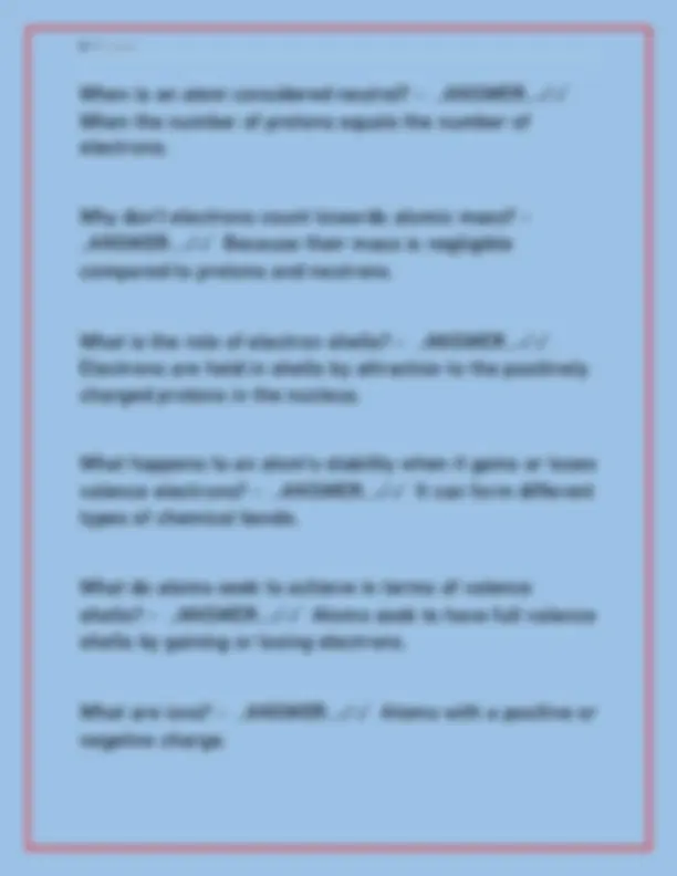 Atomic Structures & Chemical Bonding Quiz – Graded A+ Test Bank with ...
