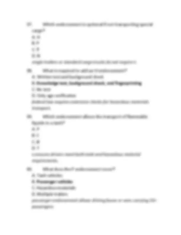 Image result for ILLINOIS COMMERCIAL DRIVER LICENSE (CDL) ENDORSEMENT EXAM PRACTICE QUESTIONS WITH CORRECT ...