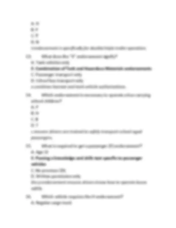 Image result for ILLINOIS COMMERCIAL DRIVER LICENSE (CDL) ENDORSEMENT EXAM PRACTICE QUESTIONS WITH CORRECT ...