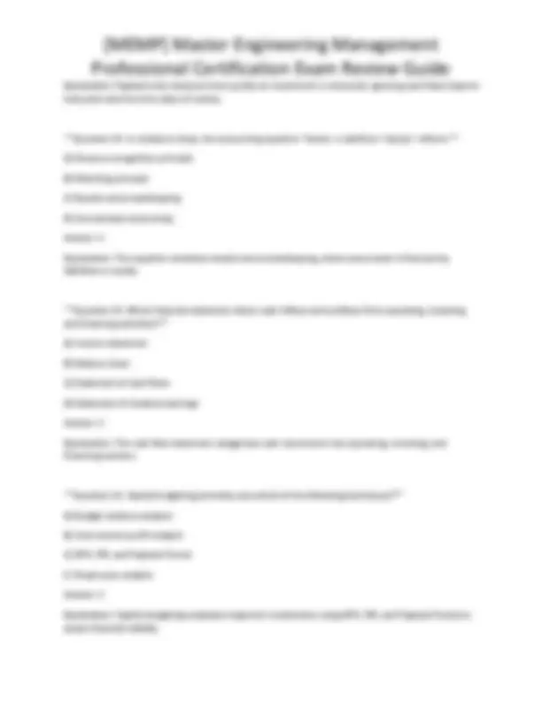 [MEMP] Master Engineering Management Professional Certification Exam ...