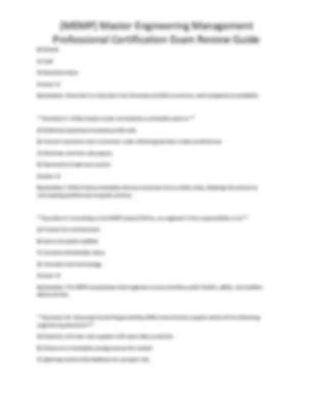 [MEMP] Master Engineering Management Professional Certification Exam ...