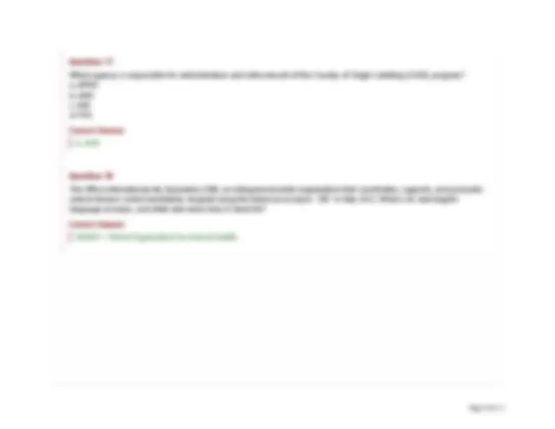 ACVPM - Public Health Exam Questions and Answers | Exams Nursing | Docsity