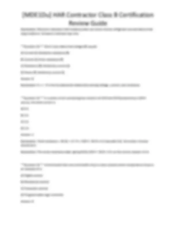 [MDE1Du] HAR Contractor Class B Certification Review Guide | Exams ...