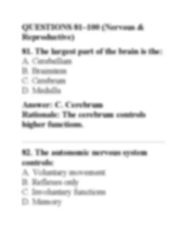 ANATOMY AND PHYSIOLOGY OPENSTAX LATEST UPDATED 2026 REAL FINAL EXAM ...