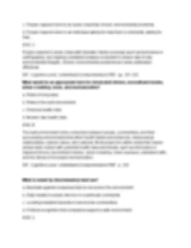 NR 442 Community Health Nursing Exam 1 – Complete Study Guide with ...