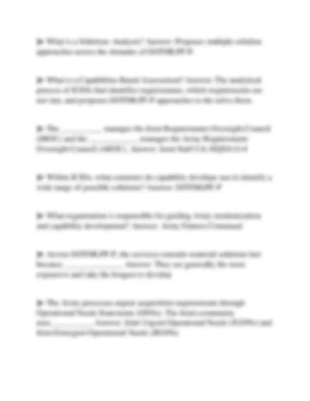 ILE CGSC X100 REVIEW COMPREHENSIVE TEST PAPER 2026 QUESTIONS WITH ...