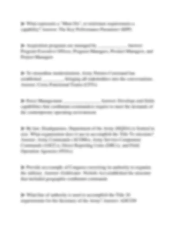 Ile Point Paper Example ILE CGSC X100 REVIEW COMPREHENSIVE TEST PAPER 2026 QUESTIONS WITH ...