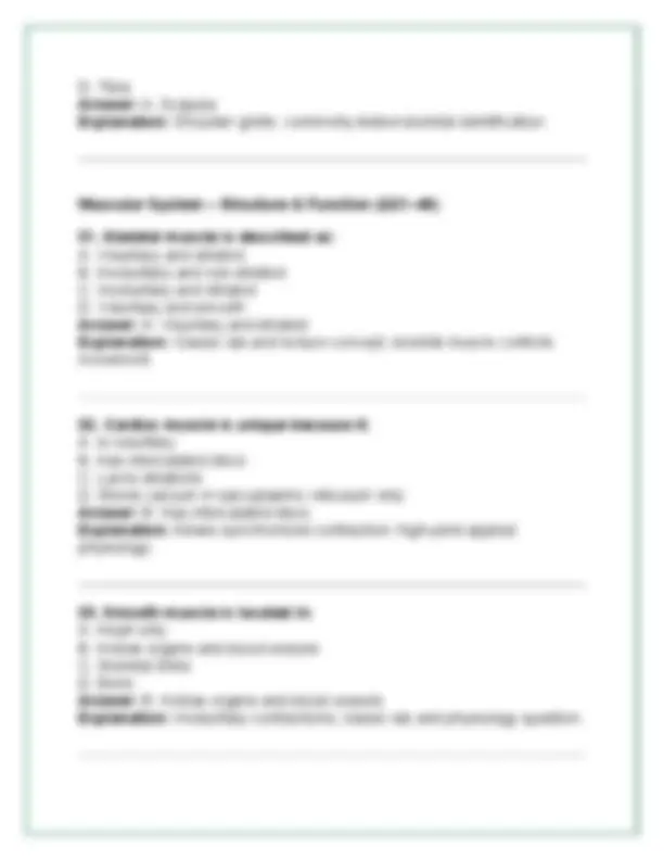 BIOL251 – Human Anatomy & Physiology I w/ Lab (2026) | Module 3 Exam 90 ...