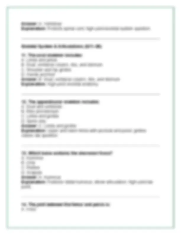 BIOL251 – Human Anatomy & Physiology I w/ Lab (2026) | Module 3 Exam 90 ...