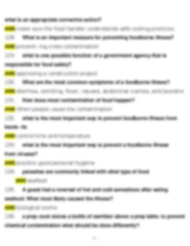 ServSafe Manager Exam Practice Questions 2026 Actual Questions and ...