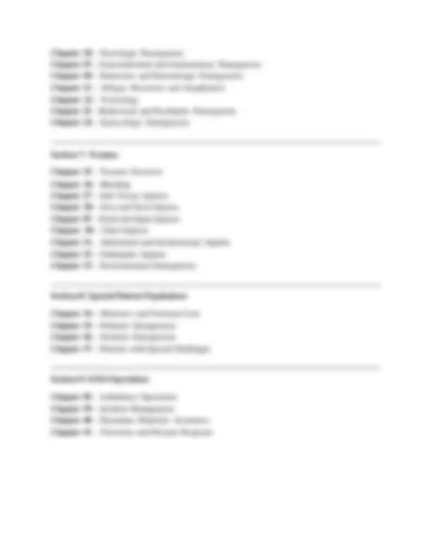 TEST BANK FOR AAOS EMERGENCY CARE AND TRANSPORTATION OF THE SICK AND ...