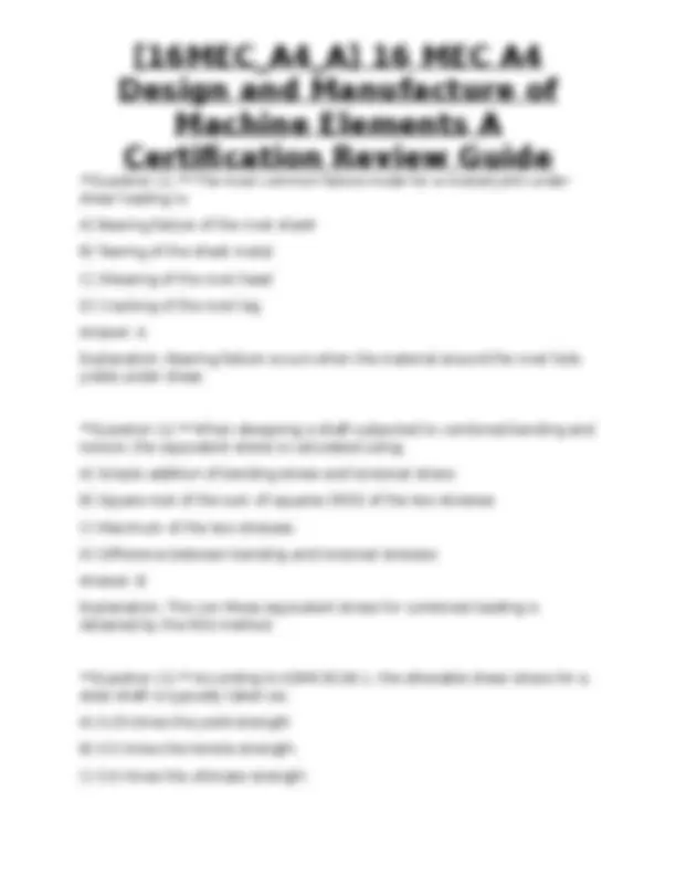 [16MEC_A4_A] 16 MEC A4 Design and Manufacture of Machine Elements A ...