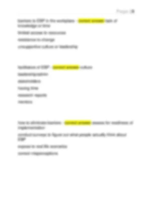 EVIDENCE BASED PRACTICE EXAM 1 QUESTIONS WITH CORRECT ANSWERS LATEST ...
