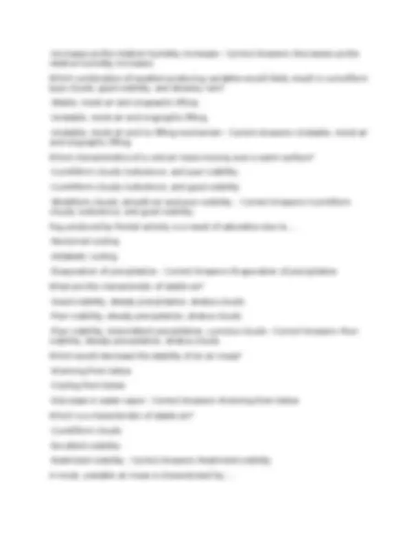 METEOROLOGY - CAAP CPL Exam COMPLETE QUESTIONS AND ANSWERS | ALREADY ...