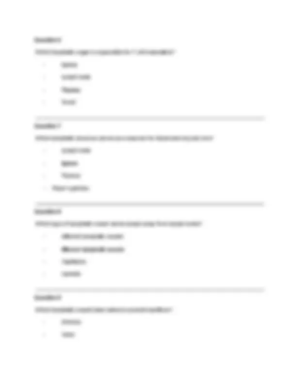 BIOL 252 Human Anatomy & Physiology II w/Lab – Module 4 Exam Review 70 ...