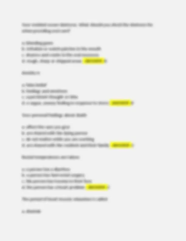 NURSING FUNDAMENTALS FINAL EXAM QUESTIONS WITH CORRECT DETAILED ANSWERS ...