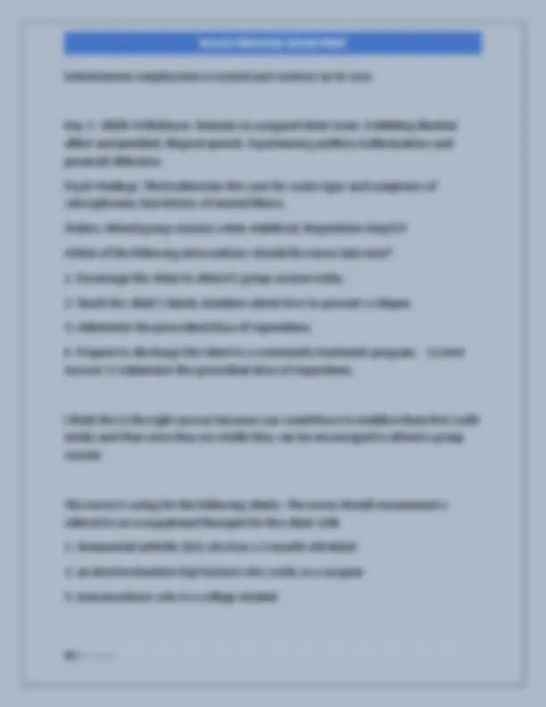 Preview Test NCLEX PREVIEW EXAM PREP LATEST 2025/2026 ACTUAL EXAM TEST BANK COMPLETE ...