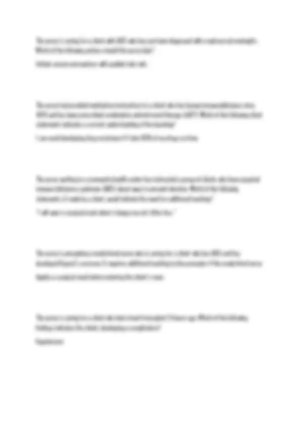 NUR 265 EXAM 4 FINAL 100 QUESTIONS AND ANSWERS UPDATED 2026 2027 FINAL ...