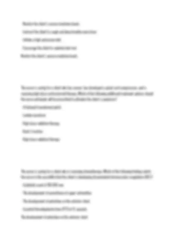 NUR 265 EXAM 4 FINAL 100 QUESTIONS AND ANSWERS UPDATED 2026 2027 FINAL ...