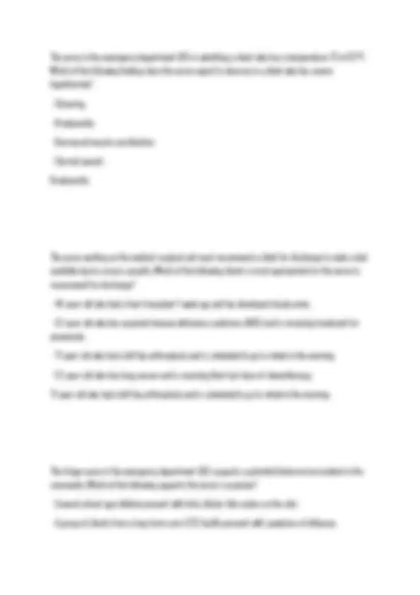 NUR 265 EXAM 4 FINAL 100 QUESTIONS AND ANSWERS UPDATED 2026 2027 FINAL ...