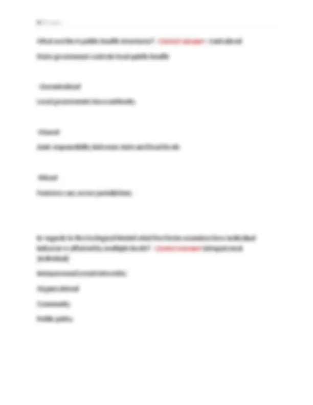 WGU D583 Foundations in Public Health (OA) Actual Exam With Verified ...
