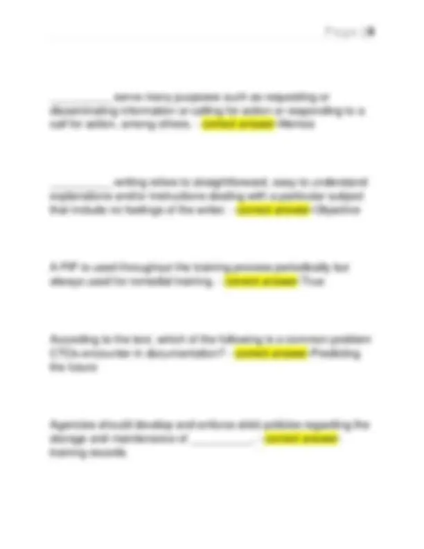 APCO CTO 6 - ALL QUIZZES/FINAL QUESTIONS WITH CORRECT ANSWERS 2026 ...
