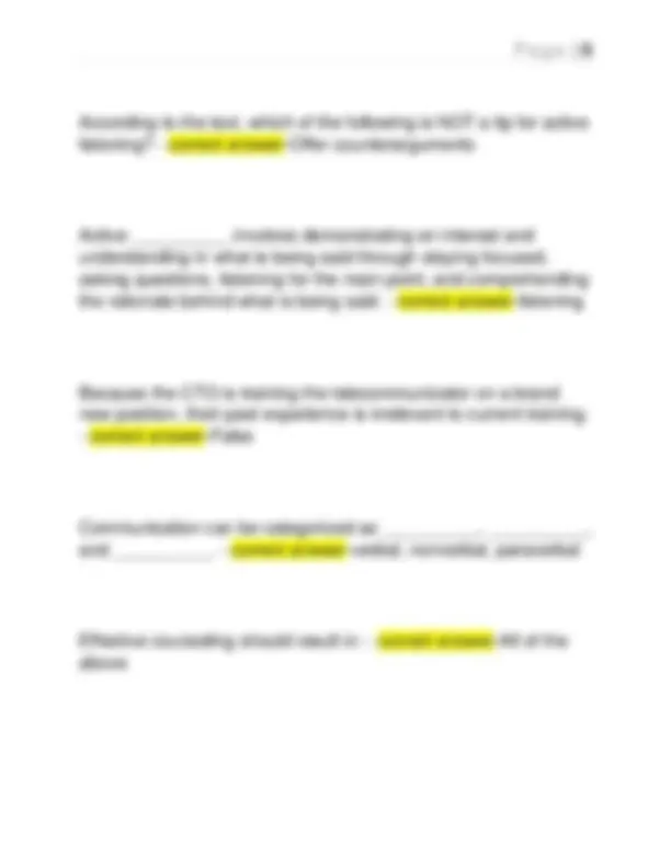 APCO CTO 6 - ALL QUIZZES/FINAL QUESTIONS WITH CORRECT ANSWERS 2026 ...