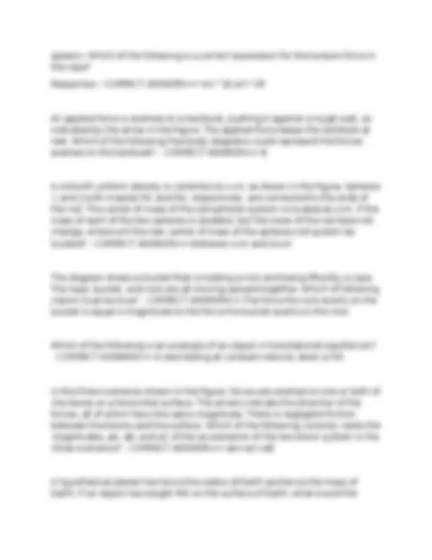 Unit 2 MCQ AP Physics 1 Exam Questions With Correct Answers. | Exams ...
