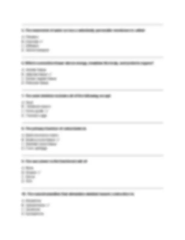 BIOL 251 Final Exam Review 2025 – 90+ Verified Questions & Answers ...