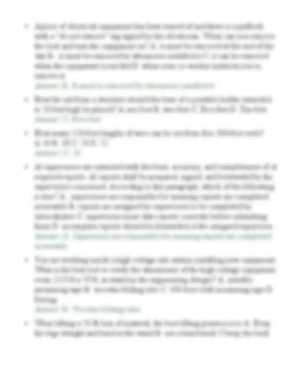 ELECTRICAL CRAFT HELPER PRACTICE PRACTICE EXAMINATION 2026 QUESTIONS ...