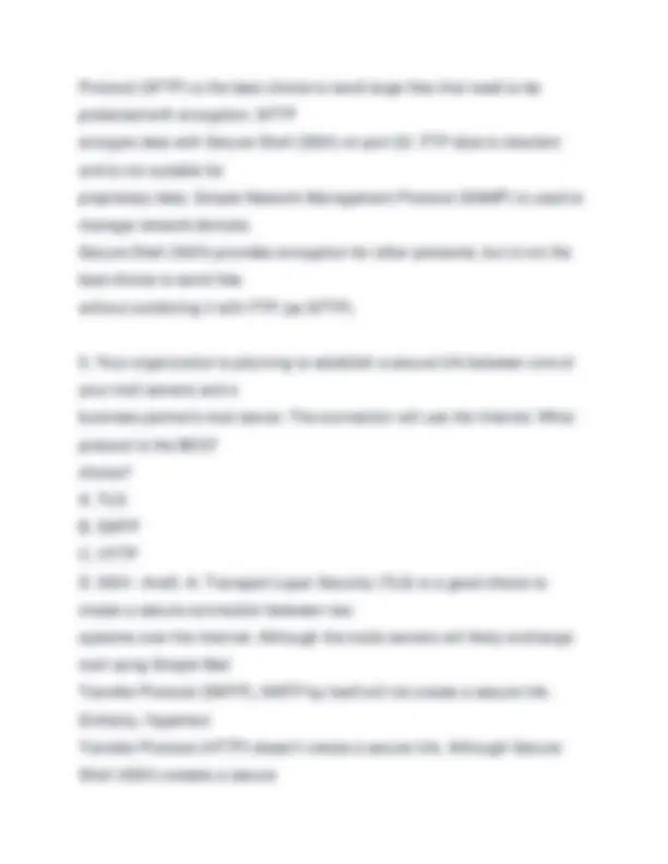 Comptia Security+ - Chapter 3 Quiz - Understanding Basic Networking ...