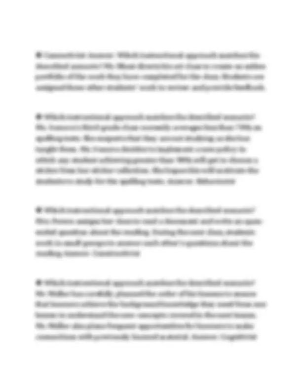 WGU D291 LEARNING EXPERIENCE DESIGN FOUNDATIONS 200 HIGH-YIELD TOPICS ...