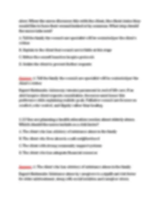 NUR 257 Exam 1 Questions & Answers (2026/2027) | Aging & Chronic ...