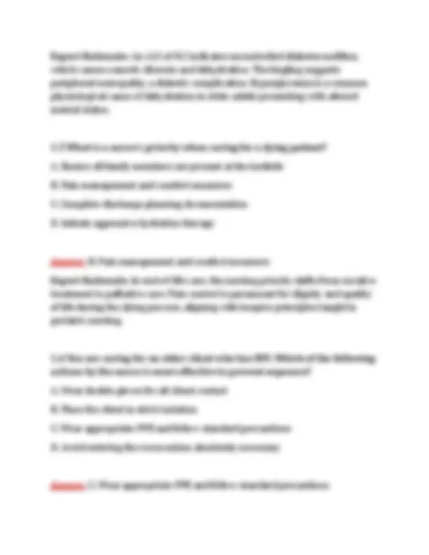 NUR 257 Exam 1 Questions & Answers (2026/2027) | Aging & Chronic ...