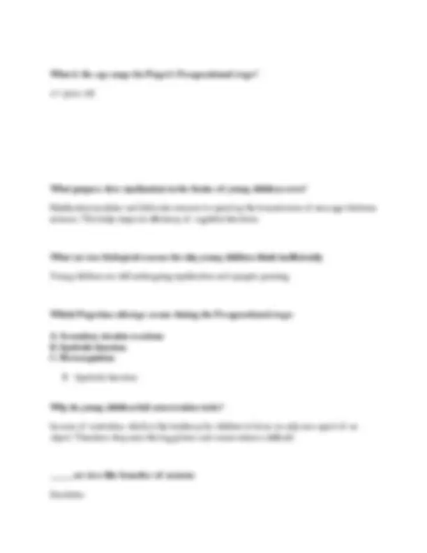 PSYC 140 Module 4 Exam Questions & Answers (2026/2027) | Developmental ...