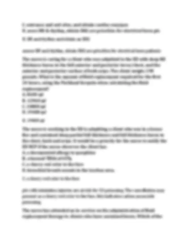 NUR 265 Exam 3 Questions & Answers (2026/2027) | Medical-Surgical ...