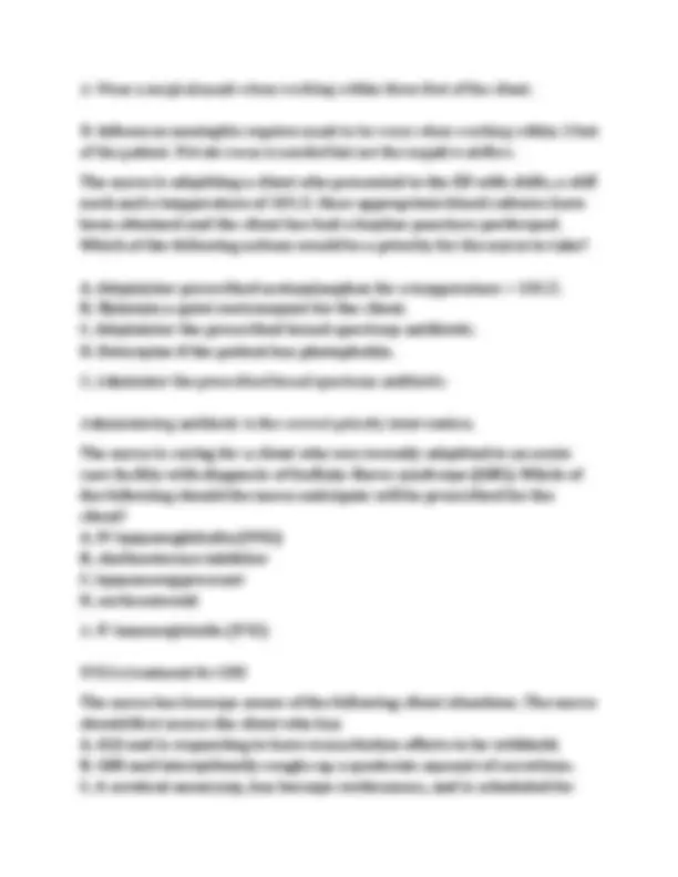 NUR 265 Exam 3 Questions & Answers (2026/2027) | Medical-Surgical ...