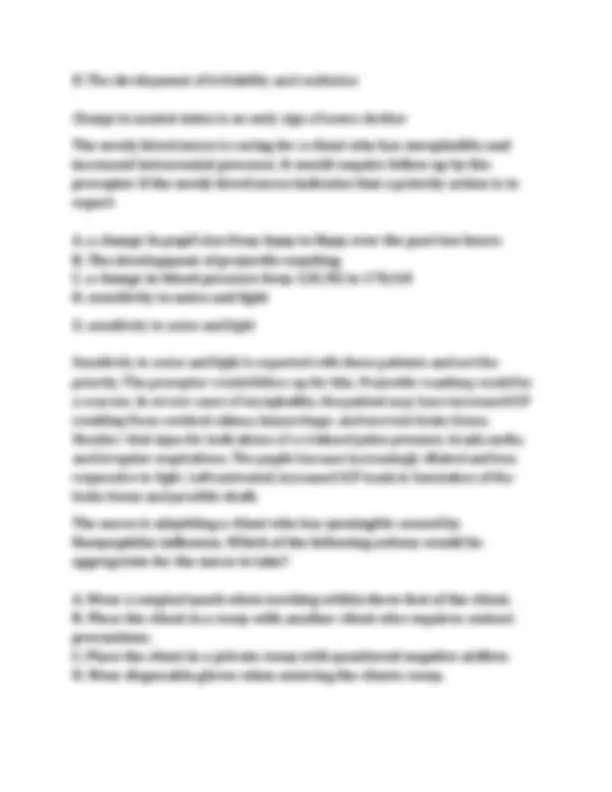NUR 265 Exam 3 Questions & Answers (2026/2027) | Medical-Surgical ...